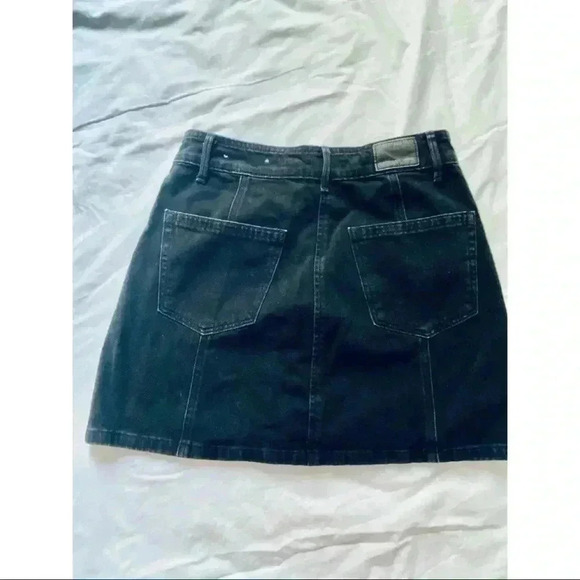 American Eagle, black jean skirt - Picture 2 of 4